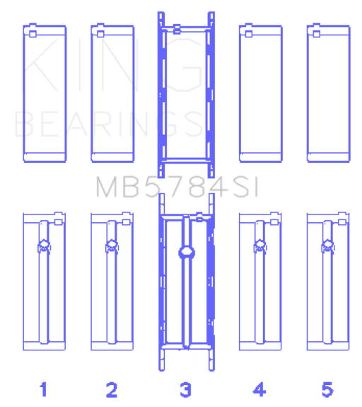 KING ENGINE BEARINGS MB5784SI0.5