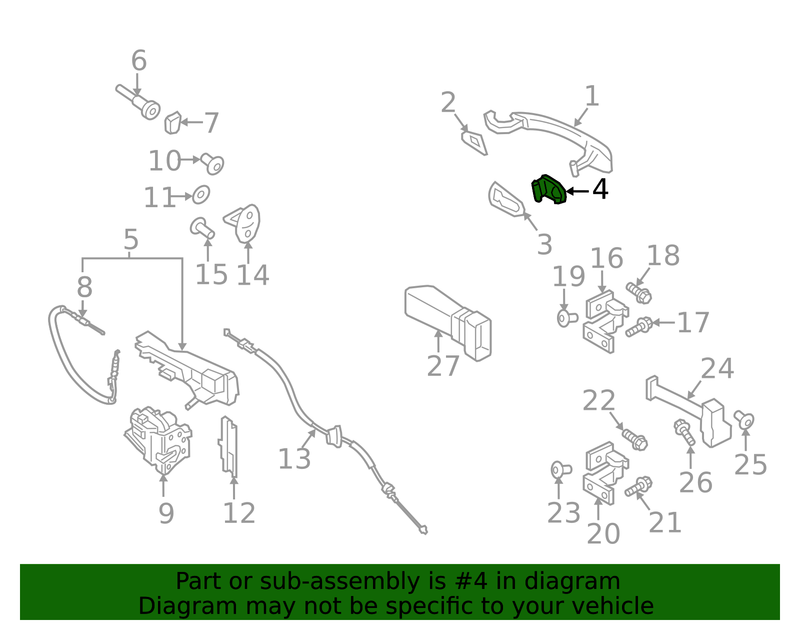 Genuine Porsche parts diagram