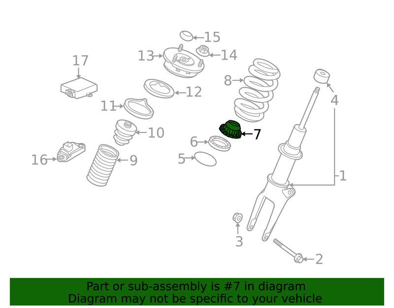 Genuine Porsche parts diagram