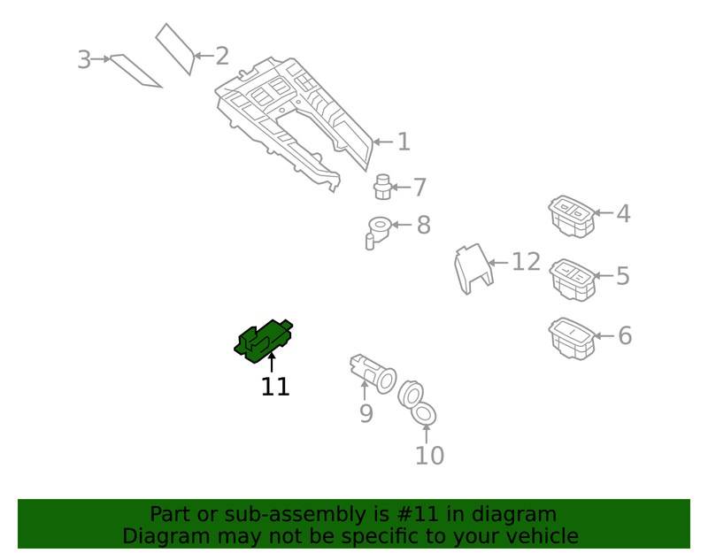 Part can be found as reference #11 in illustration