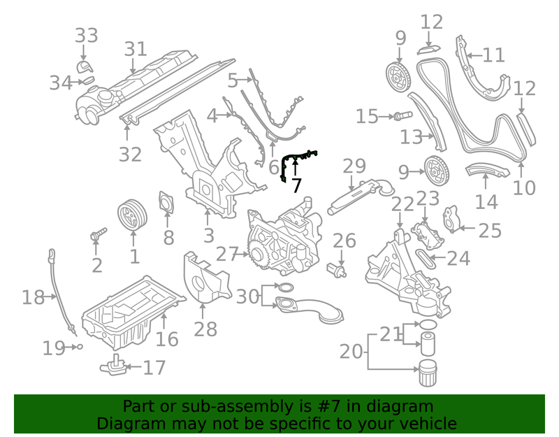 Genuine Porsche parts diagram