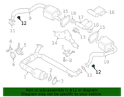 Genuine Porsche parts diagram