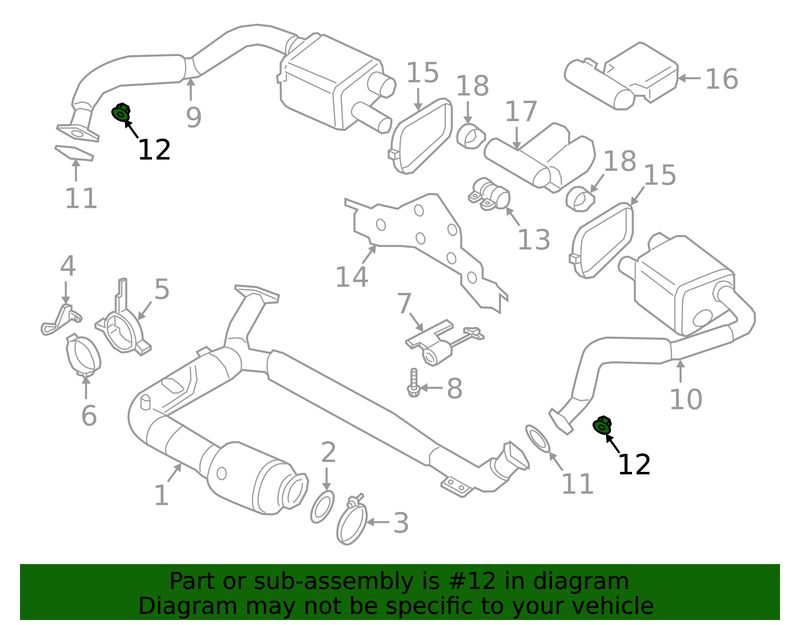 Genuine Porsche parts diagram