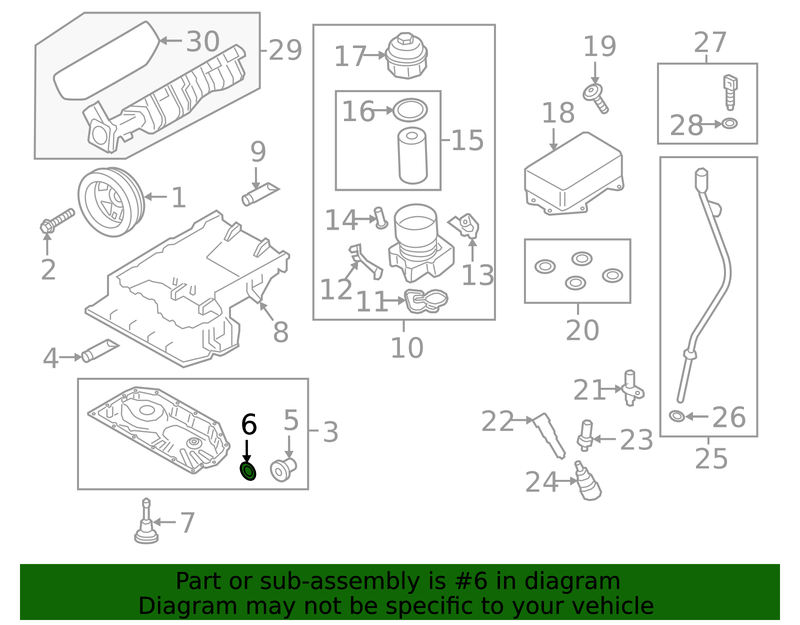Genuine Porsche parts diagram