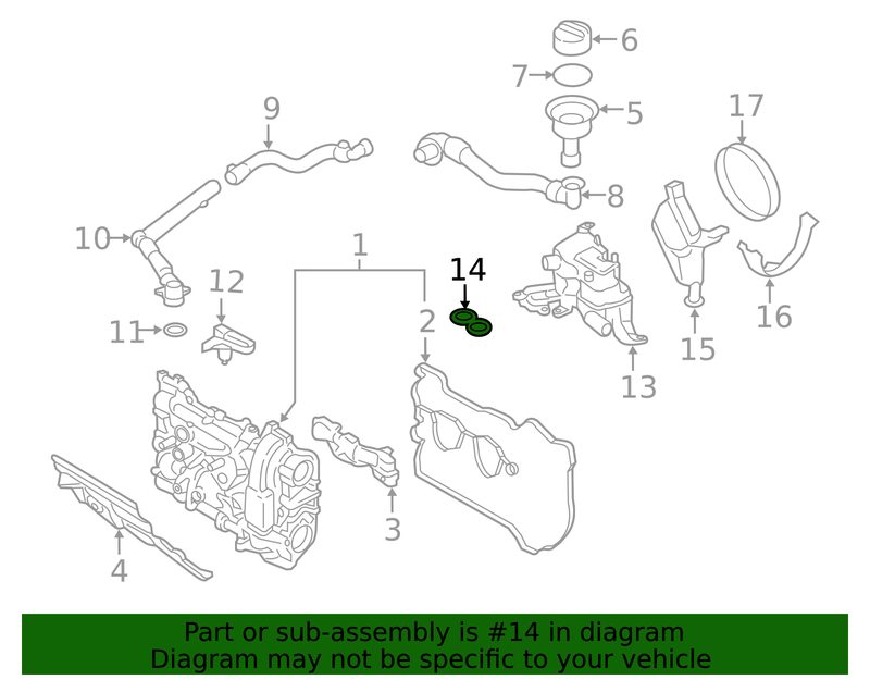 Genuine Porsche parts diagram