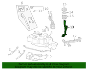 Genuine Porsche parts diagram