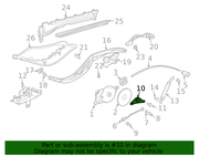 Genuine Porsche parts diagram