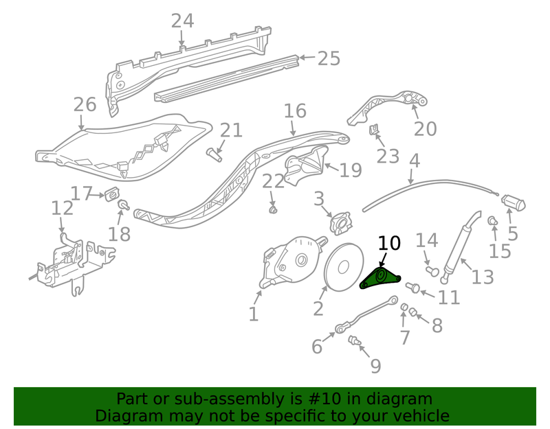 Genuine Porsche parts diagram