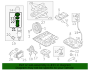 Genuine Porsche parts diagram