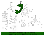 Genuine Porsche parts diagram