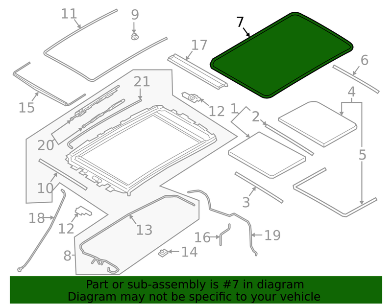 Genuine Porsche parts diagram