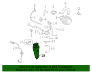 Genuine Porsche parts diagram
