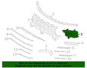 Genuine Porsche parts diagram