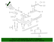 Genuine Porsche parts diagram
