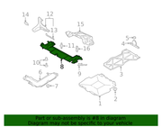 Genuine Porsche parts diagram