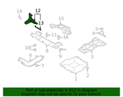 Genuine Porsche parts diagram