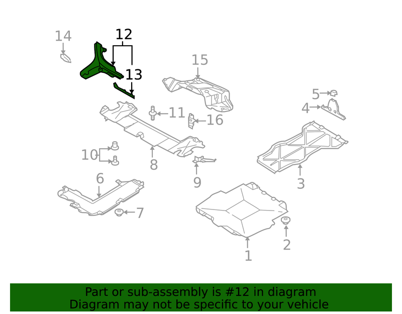 Genuine Porsche parts diagram