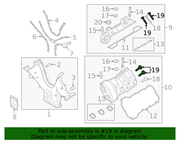 Genuine Porsche parts diagram
