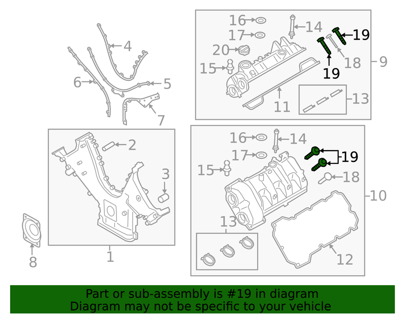 Genuine Porsche parts diagram