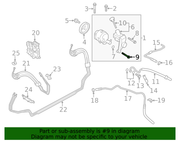 Genuine Porsche parts diagram