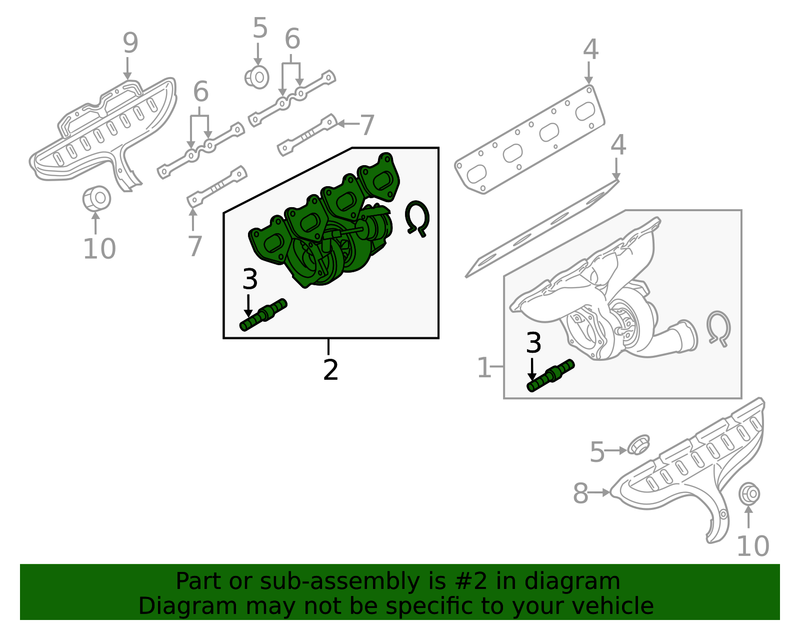 Genuine Porsche parts diagram