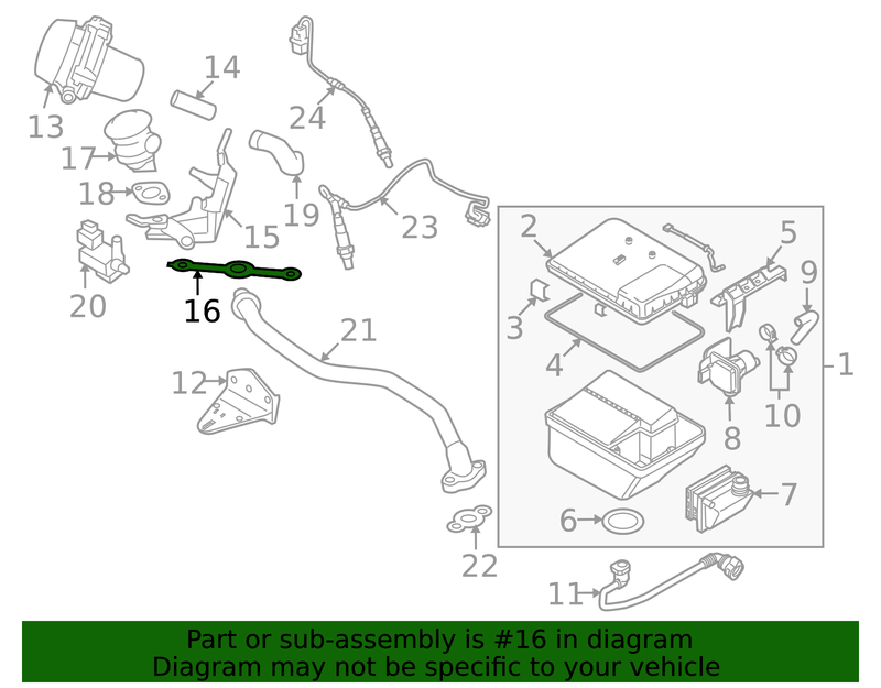 Genuine Porsche parts diagram