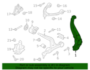 Genuine Porsche parts diagram