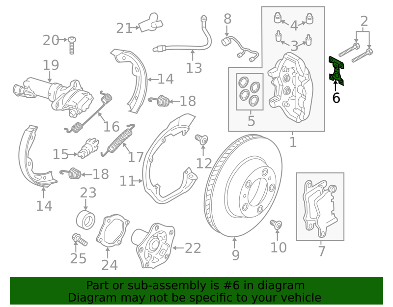 Genuine Porsche parts diagram