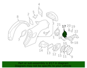 Genuine Porsche parts diagram