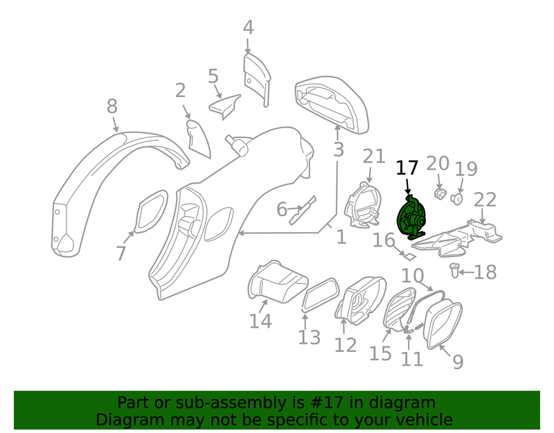 Genuine Porsche parts diagram