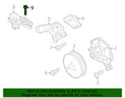 Genuine Porsche parts diagram