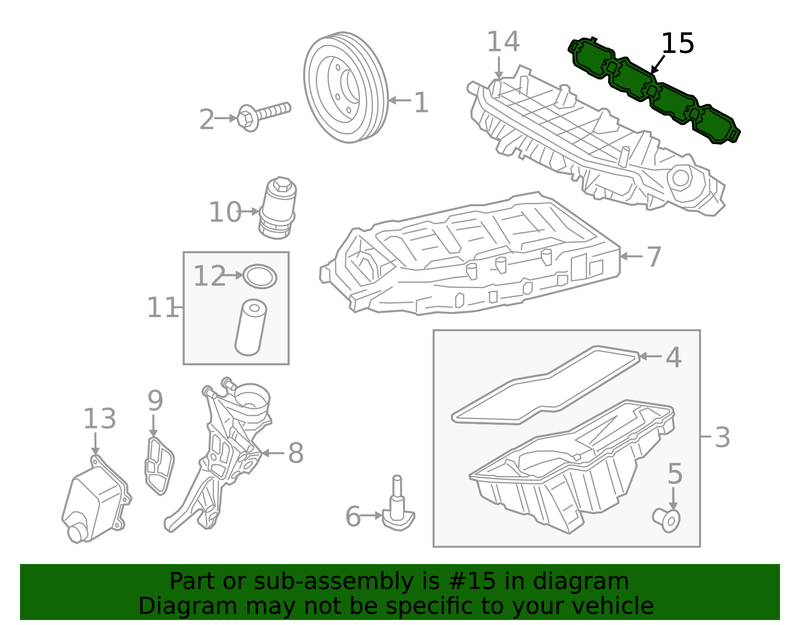 Genuine Porsche parts diagram