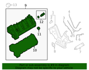 Genuine Porsche parts diagram