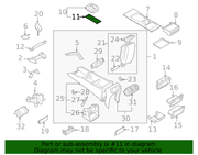 Genuine Porsche parts diagram