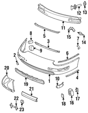 Genuine Porsche parts diagram