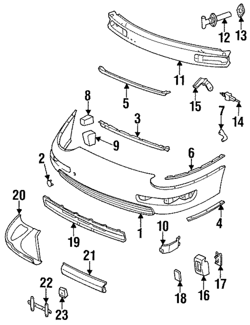 Genuine Porsche parts diagram