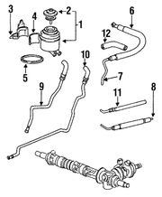 Genuine Porsche parts diagram