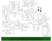 Genuine Porsche parts diagram