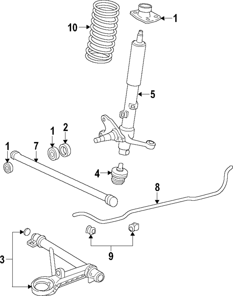 Genuine Porsche parts diagram