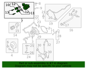 Genuine Porsche parts diagram