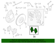 Genuine Porsche parts diagram