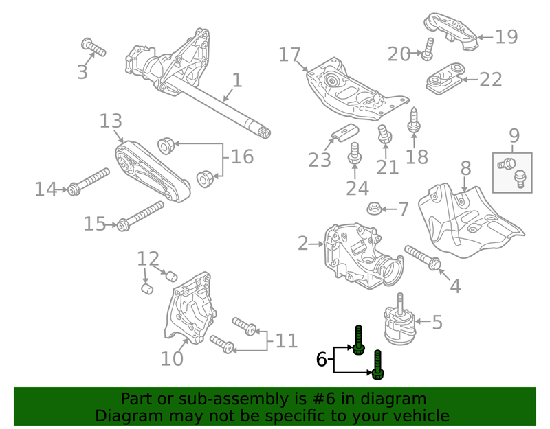 Genuine Porsche parts diagram