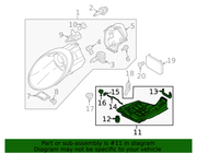 Genuine Porsche parts diagram