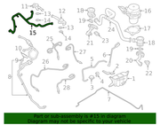 Genuine Porsche parts diagram