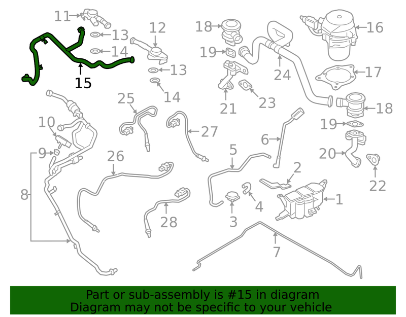 Genuine Porsche parts diagram