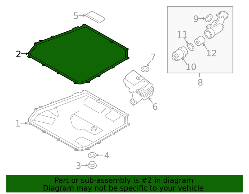 Genuine Porsche parts diagram