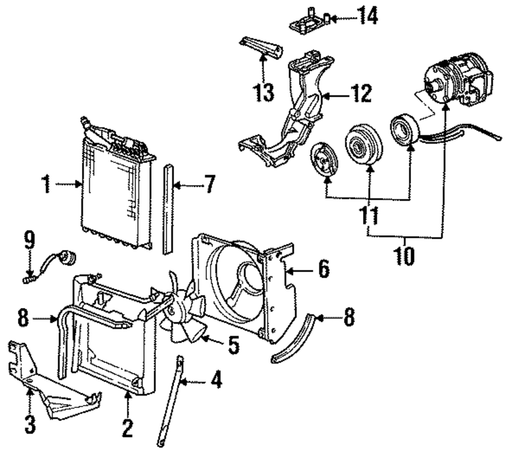 Genuine Porsche parts diagram