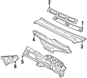 Genuine Porsche parts diagram