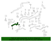 Genuine Porsche parts diagram