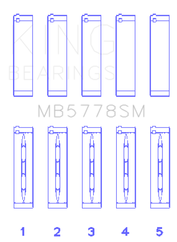 KING ENGINE BEARINGS MB5778SM